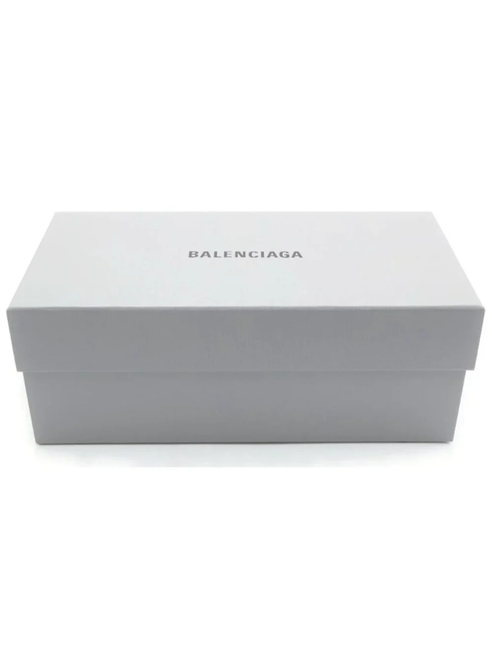 Balenciaga Logo Rubber Slide Flat Sandals Shoes Silver